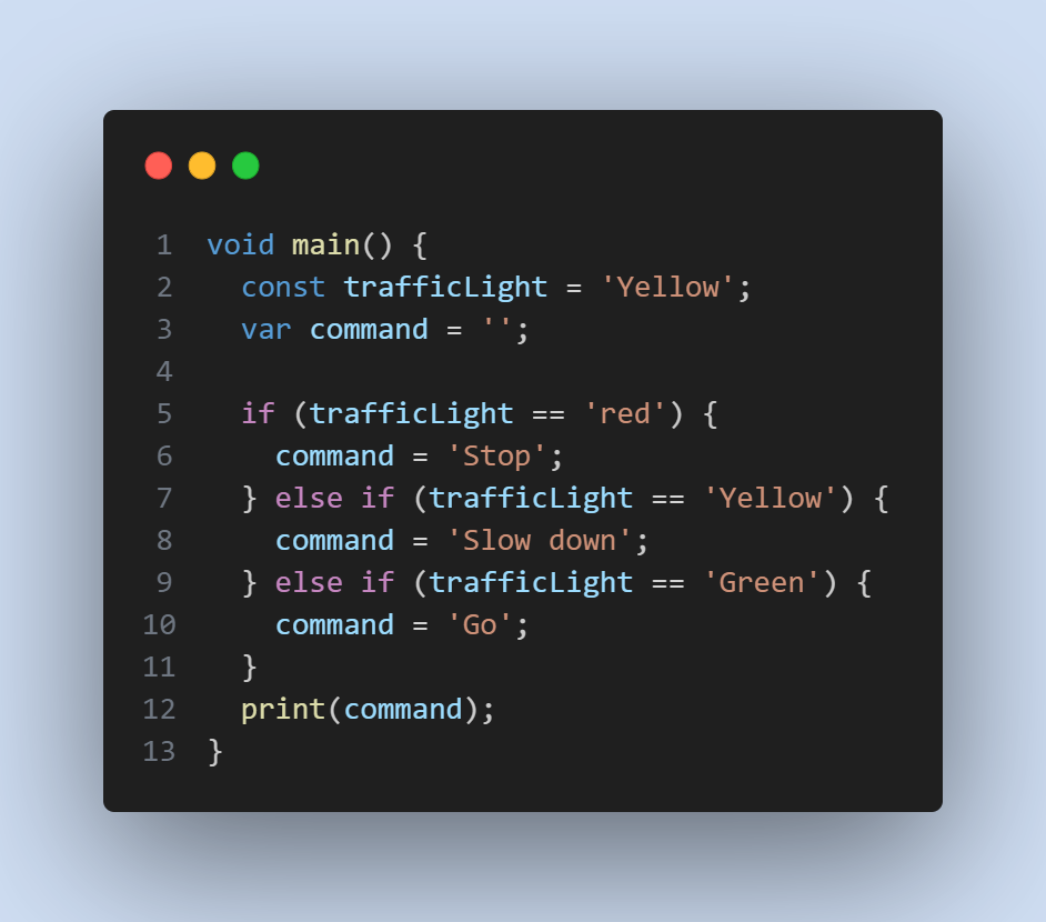 Control Flow in Dart