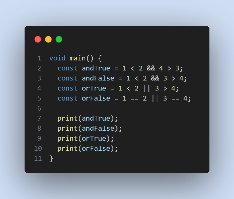 Control Flow in Dart