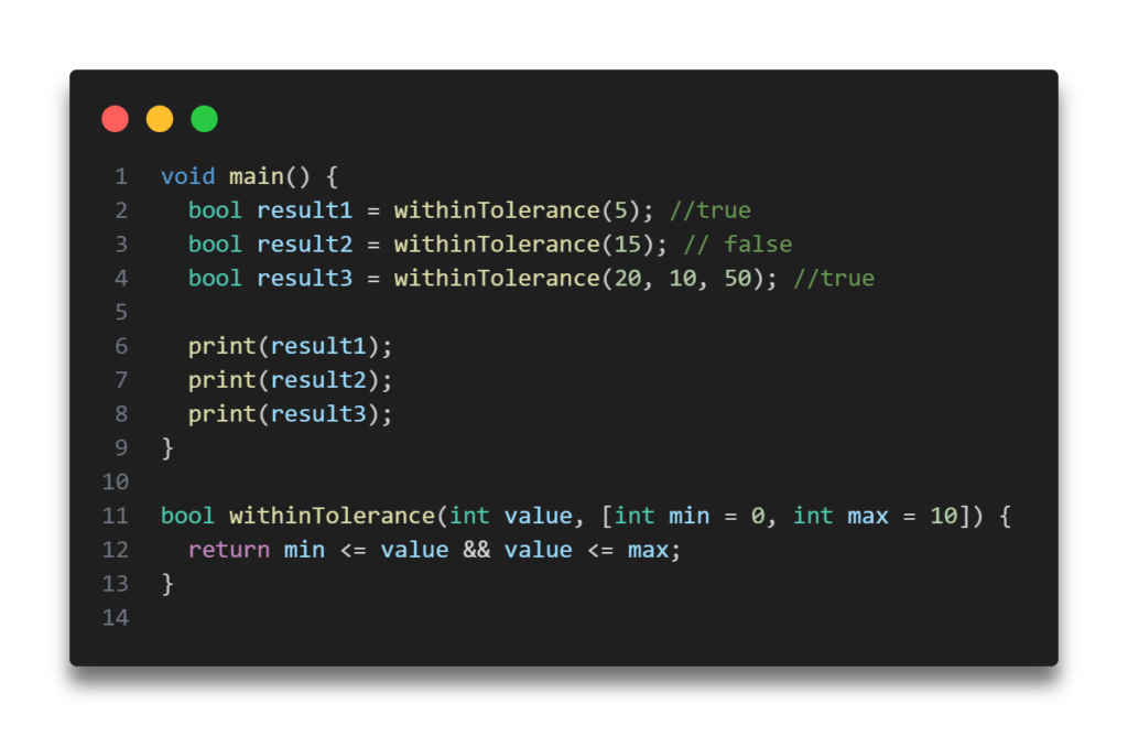 Functions in Dart