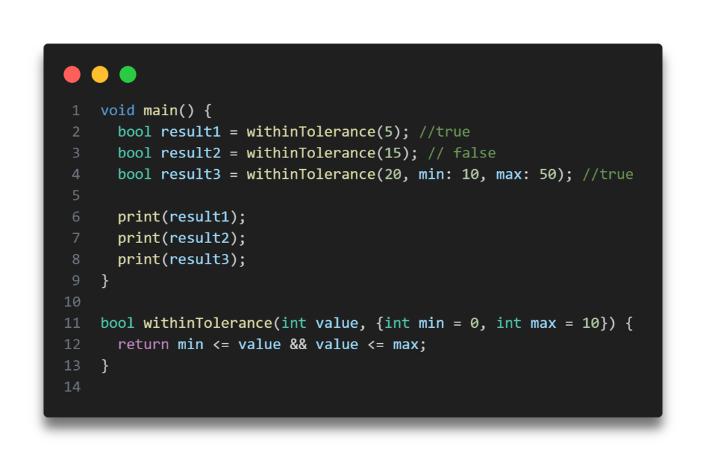 Functions in Dart