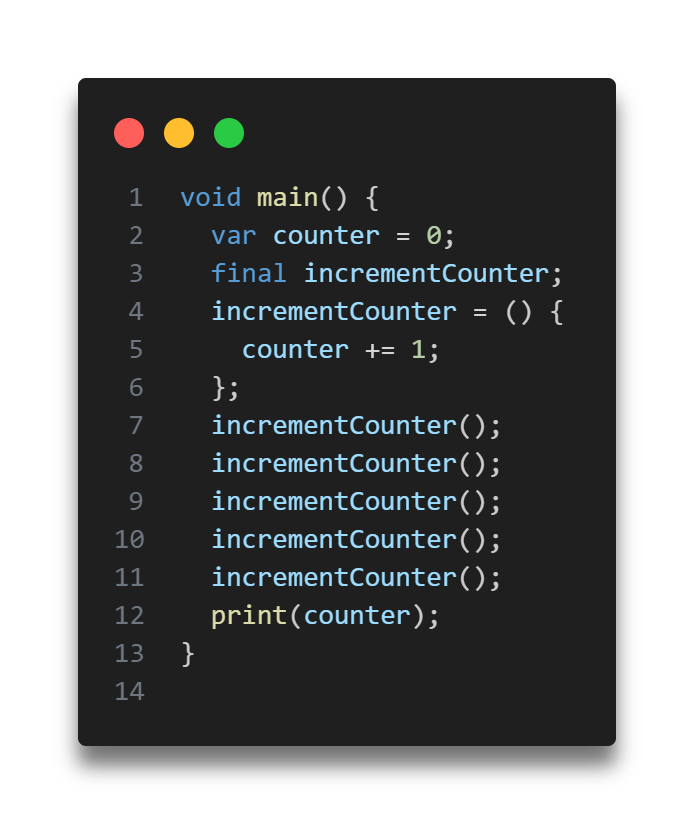 Functions in Dart